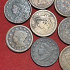 Lot Of  13  Large Cents Cull And Low Grade Free Shipping