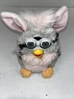 Furby 1998 Gray   Pink Leopard W grey Eyes Tiger Electronics  Working