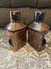 2 Copper Port Starboard Nautical Tealight Flicker Candle Lanterns Red And Green