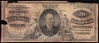   ultra Rare   1886  20 Manning  diamond Back  Silver Certificate  Free Shipping