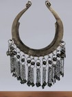 Afghan Vintage Tribal Crescent Necklace   Kuchi Dangle Jewelry