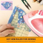 Curved Hot Ruler For Sewing  12x4 Inch Hot Hem Ruler For Sewing Seam Guide Ruler