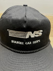 Vintage Norfolk Southern Railroad Hat  Roanoke Car Shops Black-white Trucker Hat