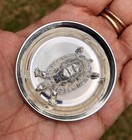 999 Silver Hindu Religious Lord Vishnus Turtle Kachua   Silver Plate  Free Ship