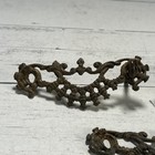 Antique Victorian Cast Brass Drawer Pull Backplates Escutcheons 1880s-1890s