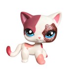 Hasbro Littlest Pet Shop Lps Shorthair Glitter Cat  Pink  2291 Not Authentic