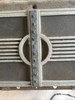 Vintage Silver Tone Tube Radio Art Deco Mid-century Modern Rare Old Original