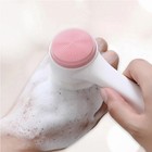 Facial Cleansing Brush Manual 2in1 Silicone Double-sided Exfoliating Scrubber