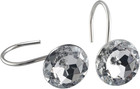 12 Pcs Acrylic Decorative Rolling Diamond Shower Curtain Hooks Rust Proof Rhines