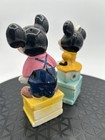 Vintage 1952 Walt Disney Mickey   Minnie Mouse Salt And Pepper Shakers - Rare