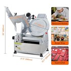 550w 12  Blade Electric Meat Slicer Deli Food Meat Cutter Kitchen Commercial