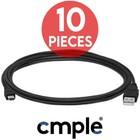 10 Pack Mini Usb 10 Feet Cable A To B Usb Cord Data Sync Charge Gps Dvr Arduino