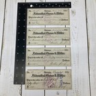 1800 s Check Lot Of 4 Sequential Chicago Felsenthal Gross Miller Bank Checks