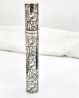 Estate Tiffany Sterling Silver Foliate Pattern Perfume Atomizer bottle tube
