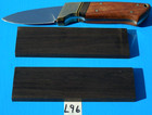 1 Pair Malagasy Ebony Knife Scales 5 16  X 1-1 2  X 5  exotic Wood lumber