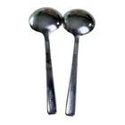 Vintage Lot Of 2 Reed   Barton Sheraton Hotel Soup Spoons Silver Plate Logo