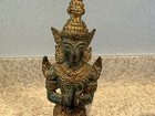 Vintage Old Antique Solid Brass Buddha Spiritual India Statue 