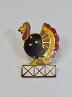 Turkey 3 Strikes Bowling Lapel Pin