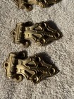 Antique Ornate Brass Ice Box Cabinet Hinges 3 Door Hinges And 3 Locks Very Nice