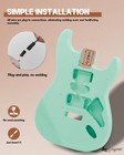 Diy Strat Style Electric Guitar Kit Surf Green Mahogany Body laurel Wood Fingerb