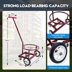 5 Gal Bucket Cart With Brake Wheels  Fits Round Containers Under 11 8  Dia