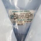 Vintage K-mart Men s Dress Shirt 15 5 33 Long Sleeve Blue Polyester  Nos Korea