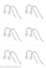200 Sterling Silver French Hooks Ear Wires   21ga   1mm Ball End  925 Earrings