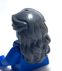 Lego - Minifigure Hair - Dark Grey  Long  Wavy  Female  Curls