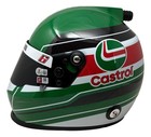 Brad Keselowski Signed Nascar Green Castrol Full Size Replica Racing Helmet Bas