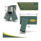 2 Eastern Jungle Gym Easy 1-2-3 A-frame Swing Set Bracket Heavy Duty