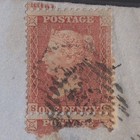 Ab9_01 Gb Qv 1854 1d Red-brown Plate 155 Sg17-c1 1  Kb Fu London Is 14 Wrapper