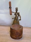 Antique African Tribal Benin Bronze Female Pounding Yam Sculptures