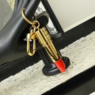 Red Lipstick Keychain Handbag Key Ring Chain Car Charm Hanging Jewelry Gift