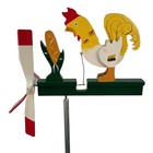 Pecking Rooster Whirligig Handmade Made In Usa