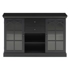 Buffet Sideboard Cabinet With Glass Door Storage Cabinet Display Cabinet Black