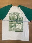 Vintage Sonic Youth Gig Concert Flyers 3 4 Length Green Sleeves Baseball Jersey
