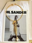 Schiaparelli Fishbone Necklace 18k Gold Plated Vintage Designer Fashion Jewelry