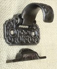 Old Window Latch Sash Lift And Lock Combination 1880   s Iron Victorian Vines