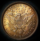 1892 Barber Silver Quarter Au With Cartwheel Luster