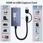 4k Video Capture Card  Usb-a usb-c 3 0 1080p 60fps Hdmi Capture Device With Yuy2