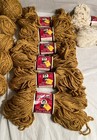 Vintage Aunt Lydia   s Heavy Rug Yarn-6 Skeins   9 Balls Antique   2 Skeins White