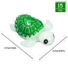 Yasyu 15 Pcs Mini Resin Turtle Figurines Miniature Turtle Statue Tiny Sea Tur   