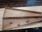 Antique Handmade Wooden Violin Case     Primitive 2-piece Box  31 