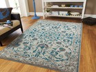 Traditional Rugs 8x10 Blue Gray Distressed Rug 5x8 Vintage Carpet 2x4 Rugs