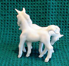 Pair Vtg White Bone China Horse Porcelain Figurines 3 1 4 