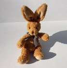Russ Berrie Plush Light Brown Rabbit Bunny Stuffed Animal Carlton Collectible