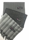 Wholesale Lot Gray Base Unisex 100  Cashmere Warm Wrap Scarf Wool Scotland