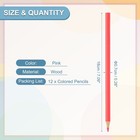 12pcs Pink Colored Pencils Set For Artists Art Painting