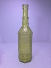 Lime Green Stained Glass Bottle Home Kitchen Decor 11 5  Tall