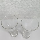 Set Of 2 Clear Flared Pilsner Beer Glasses Weighted Base 7 25 Inch Tall